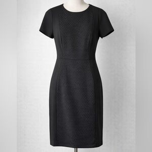 Banana Republic | Black Swiss Dot Midi Dress